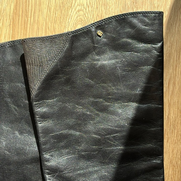 Vintage Etienne Aigner Black Leather Boots - Picture 2 of 8